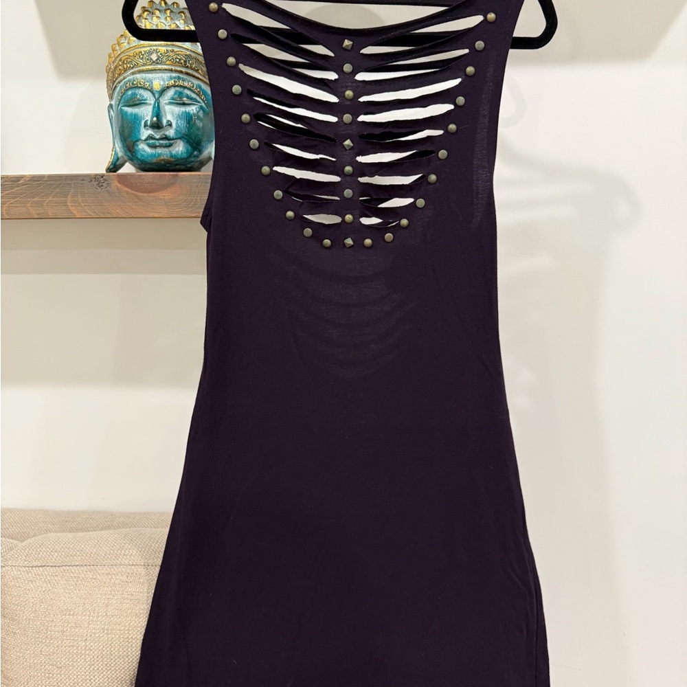 Free People Black Backless Dress